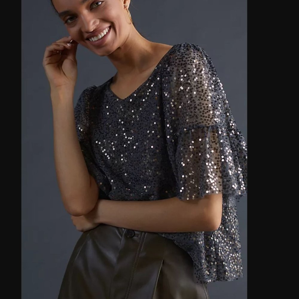 Maeve Sequined Blouse